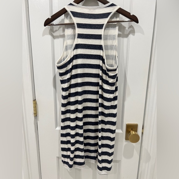 Splendid Racerback Blue and White Striped Dress Women’s Size L - Picture 3 of 3